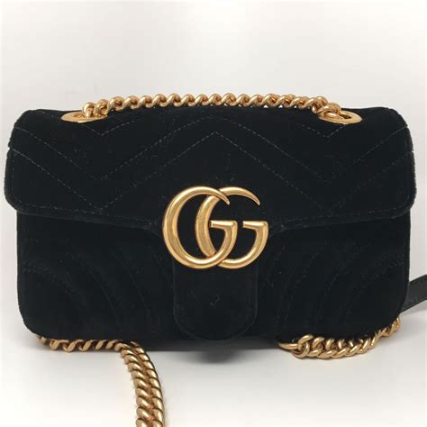 black velvet gucci fake bag|gucci marmont mini bag black.